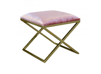 Pouf Footstool Round Seat Ottoman Upholstered Stool Seating Stool Elegant Designer New