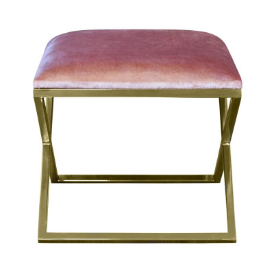 Pouf Footstool Round Seat Ottoman Upholstered Stool Seating Stool Elegant Designer New