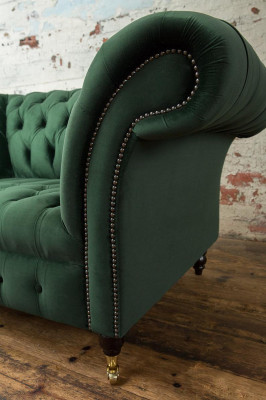 Chesterfield Design Sofa Armchair Couch Upholstery Luxury Textile Couches 1-Seater #103