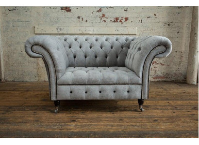 Armchair 1-Seater Upholstered Sofa Classic Chesterfield Premium Class Chair