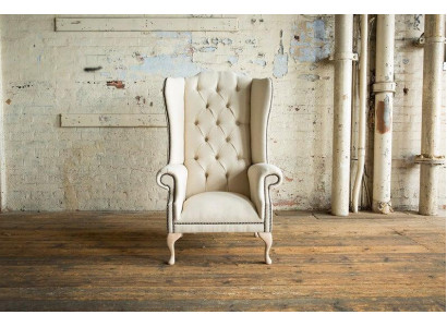 Armchair 1-seater upholstered sofas classic Chesterfield of premium class new