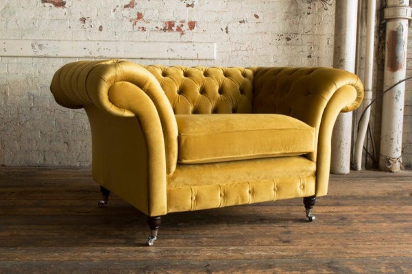 Seat Cushion Classical Sofa Chesterfield 1-Seater Premium TV Recliner