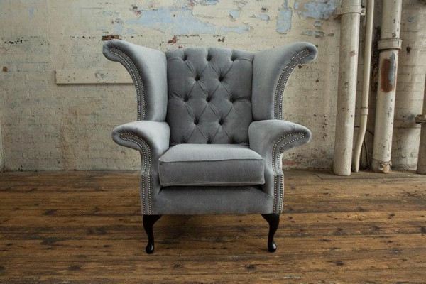 Wing chair, upholstered sofas, armchair, 1-seater sofa, Chesterfield chair, premium class