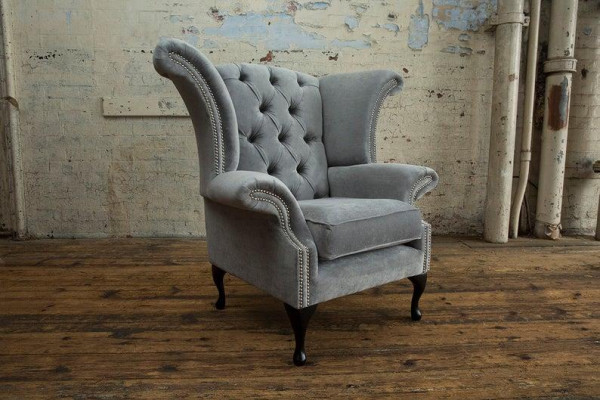 Wing chair, upholstered sofas, armchair, 1-seater sofa, Chesterfield chair, premium class
