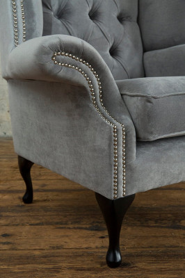 Wing chair, upholstered sofas, armchair, 1-seater sofa, Chesterfield chair, premium class