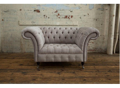 Chesterfield Big Textile Design Living Room Couch Sofa Upholstery 1 Seat Leather #146