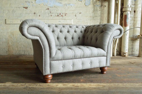 Exclusive 1-seater sofa armchair relax Chesterfield sofas couches upholstery fabric