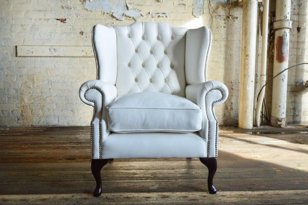 Wing chair Chesterfield armchair TV couch 1-seater sofa fabric couches material