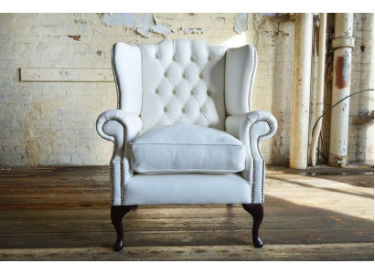 Wing chair Chesterfield armchair TV couch 1-seater sofa fabric couches material
