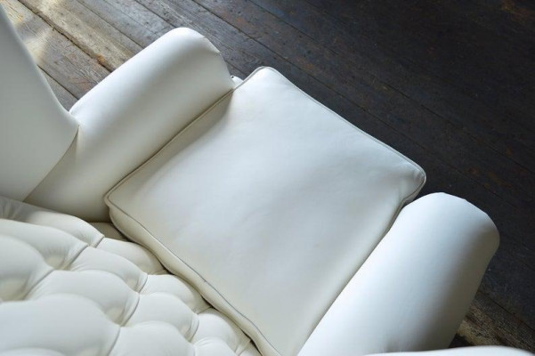 Wing chair Chesterfield armchair TV couch 1-seater sofa fabric couches material