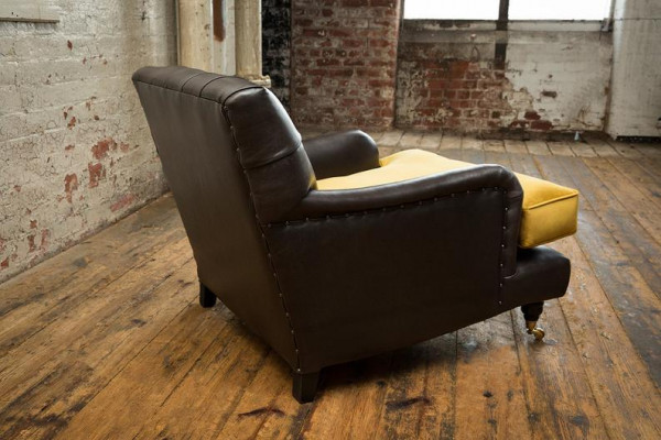 Lounge Sofa Armchair Club Relax Couch Upholstered Chair 1 Seater Television Chesterfield