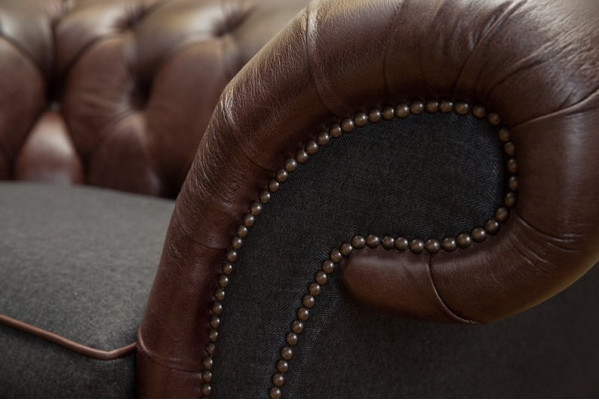 Armchair 1 Seater Relax Cushioned TV Chesterfield Textile Sofa Couches Leather New