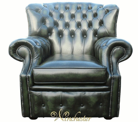 Chesterfield Velvet Wingback Armchair 1 Seater Designer Leather TV Fabric Upholstery New