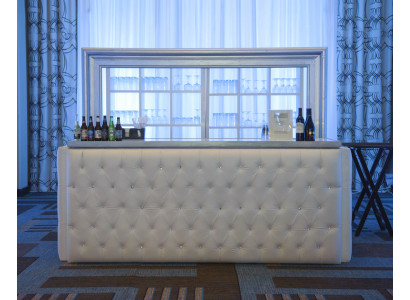 Custom-made panels wall cladding padded upholstery bar