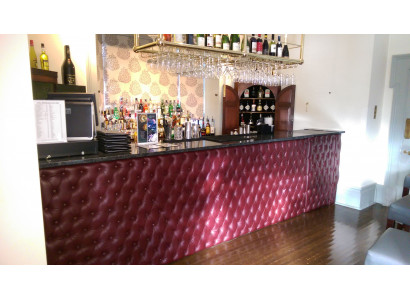 Custom-made panels bar wall coverings upholstered padding