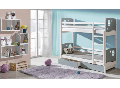 Bunk bed, loft bed, children's bed, 5 colors, Scandinavian pine wood, children's room