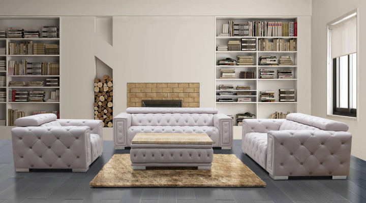 Couch Set Upholstery Leather Design Chesterfield Sofa Set 3+2 Seater New