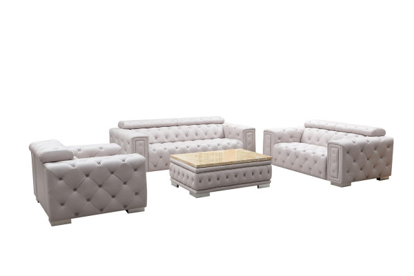 Couch Set Upholstery Leather Design Chesterfield Sofa Set 3+2 Seater New