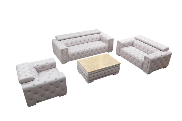 Couch Set Upholstery Leather Design Chesterfield Sofa Set 3+2 Seater New