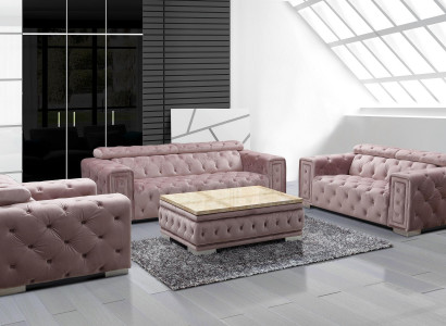 Couch Set Upholstery Design Chesterfield Sofa Set 3+2+1 9914 Textile