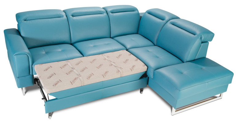 Leather seating set designer living landscape corner sofa couch sofa L-shape new
