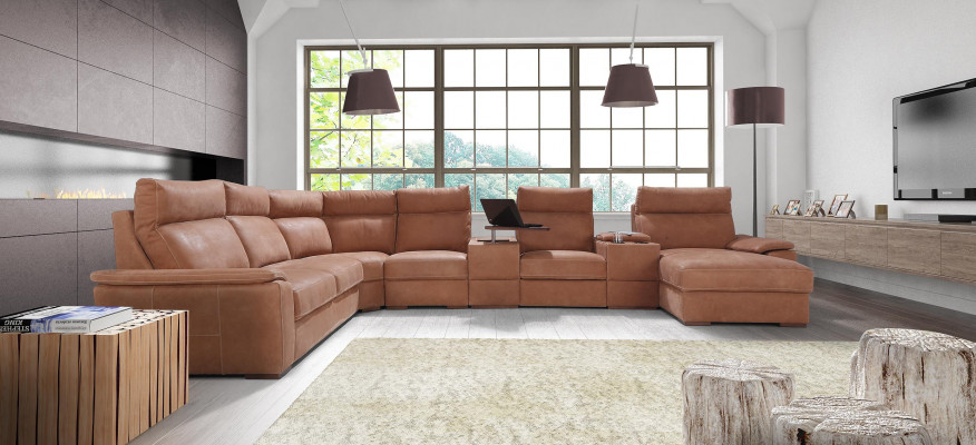 Sectional corner sofa with shelf, cooling compartment, bed function, sleeping sofa, couches, upholstery.