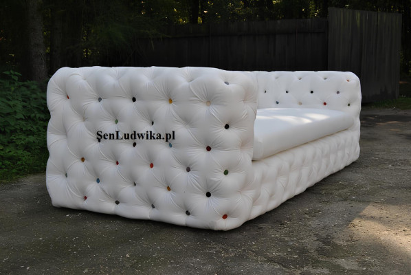XXL Design Sofa Couch Upholstery 4-Seater English Chesterfield Velvet Sofas Couches