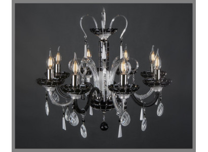 Chandelier Bohemia Ceiling Light Black Crystal Lamp Lamps Lights New