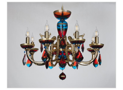 Design chandelier Bohemia ceiling light colorful crystal lamp lamps lights