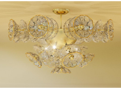 Designer chandelier Bohemia ceiling light gold crystal lamp lights lighting