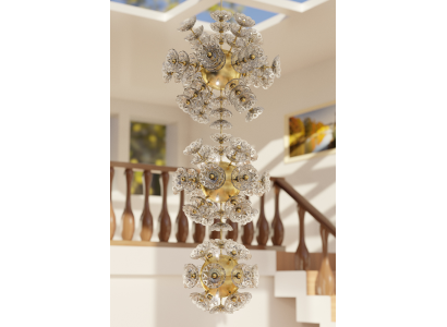 Ceiling Lamp Hanging Pendant Light Lustre Chandelier Elite Bohemia Flower New