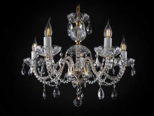 -Luster Crystal Chandelier Bohemia Lamp Ceiling Light Hanging Lamp