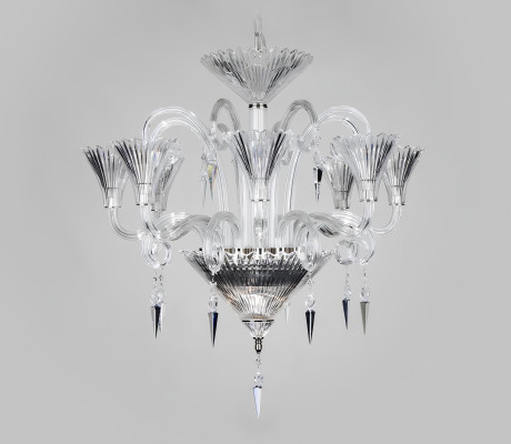 Royal Palace Bohemia Chandelier Ceiling Lamp Luminaire 8x Lamps