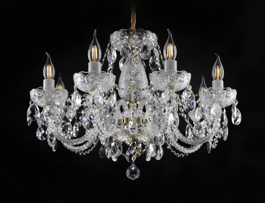 XXL Light 8x Lamp Chandelier Palace Villa Lighting Lamp Crystal Lustre