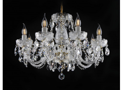 XXL Light 8x Lamp Chandelier Palace Villa Lighting Lamp Crystal Lustre
