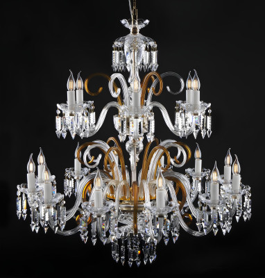 Crystal glass chandelier hanging lamp classic Elite Bohemia