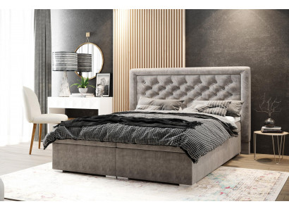 Bedroom Chesterfield Boxspring Bed Double Beds Upholstered Box Function