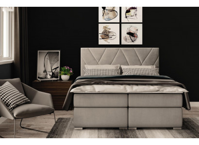 Chesterfield bedroom box spring bed double upholstered beds box function