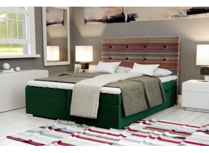 Chesterfield Bett Boxspring Hotel Double Complete Set Topper Mattress Beds New