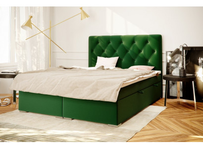 Chesterfield Box Spring Bed Hotel Double Complete Set Mattress Topper Beds New