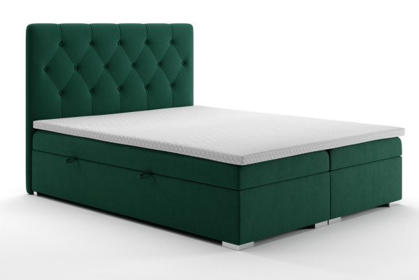 Chesterfield Box Spring Bed Hotel Double Complete Set Mattress Topper Beds New