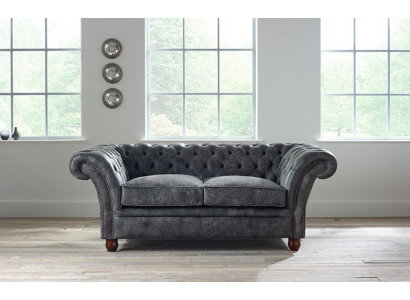 Chesterfield Sofa Couch Upholstery Fabric Leather Couches Upholstered Suite 2-Seater