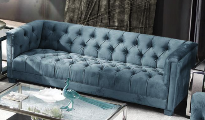 Turkis Velvet Sofa # Chesterfield Luxury Furniture # English Couch jvmoebel ®