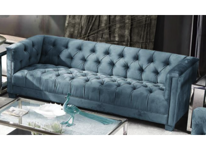 Turkis Velvet Sofa # Chesterfield Luxury Furniture # English Couch jvmoebel ®