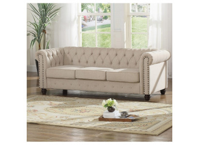 Chesterfield sofa couch upholstery fabric leather couches upholstery set 3-seater