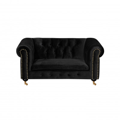 Chesterfield 2-Seat Classic Luxury Baroque Rococo Sofa Textile Leather Couch