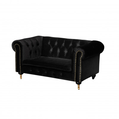 Chesterfield 2-Seat Classic Luxury Baroque Rococo Sofa Textile Leather Couch