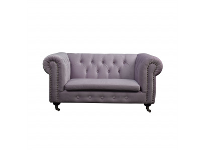 Chesterfield 2 Seat Classic Luxury Baroque Rococo Sofa Fabric Leather Couch