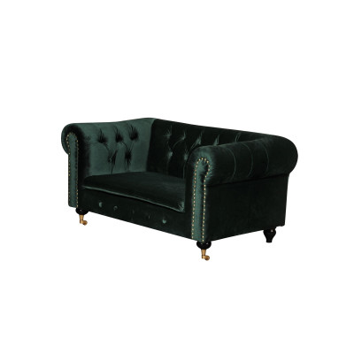 Chesterfield 2-Seater Classic Luxury Decor Rococo Baroque Sofa Textile