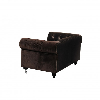 jvmoebel ® - Leather Sofa Couch Royal Brown Upholstery Two-Seater Couch Set New